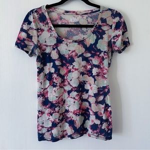 Urban Outfitters BDG Watercolor Floral Scoop Neck Top